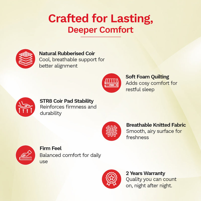 Kurlocoir Essential Coir Mattress (HYD & BLR)